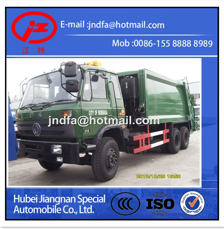 DongFeng 6X4 Compression Garbage Trucks, Compression Garbage Truck