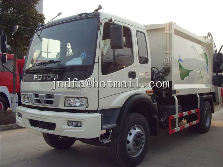 Foton Compression Garbage Truck, Compactor Garbage Truck