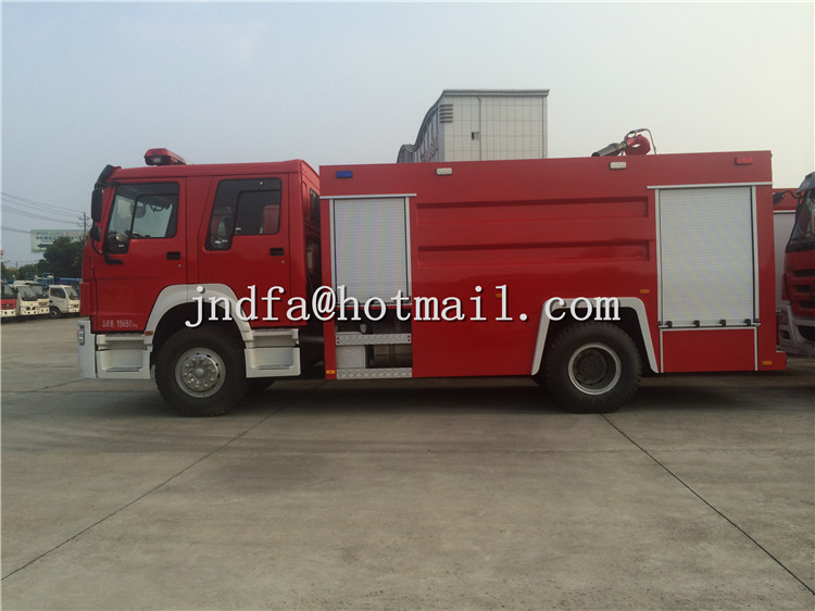 HOWO Water Foam Fire Truck，Water Fire Fighting Truck