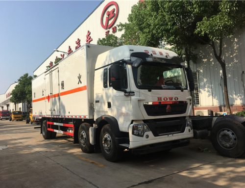 2018 new Heavy truck HOWO 6*2 blasting equipment transporter