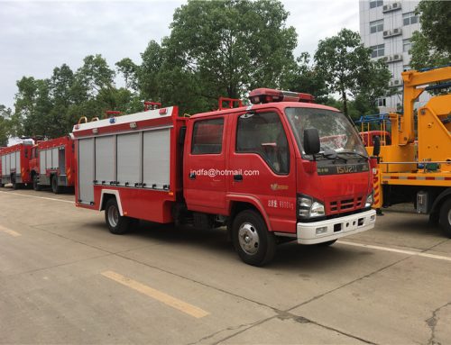 Max working height 60m ISUZU fire fighting truck