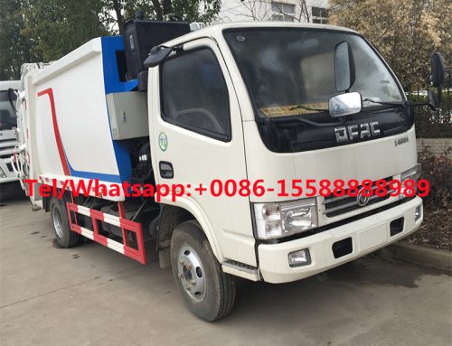 Small cheap 2cbm to 4cbm waste collection truck Hydraulic arm Compression garbage truck
